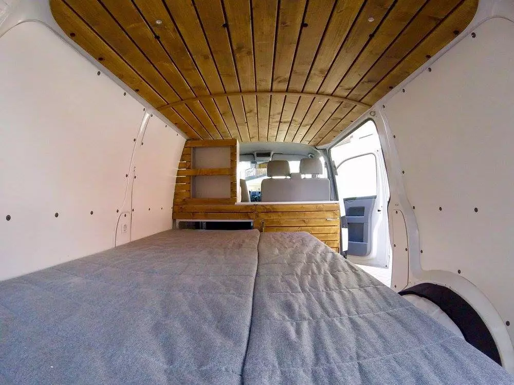 The sofa extends out into a 78 x 50-in bed for two