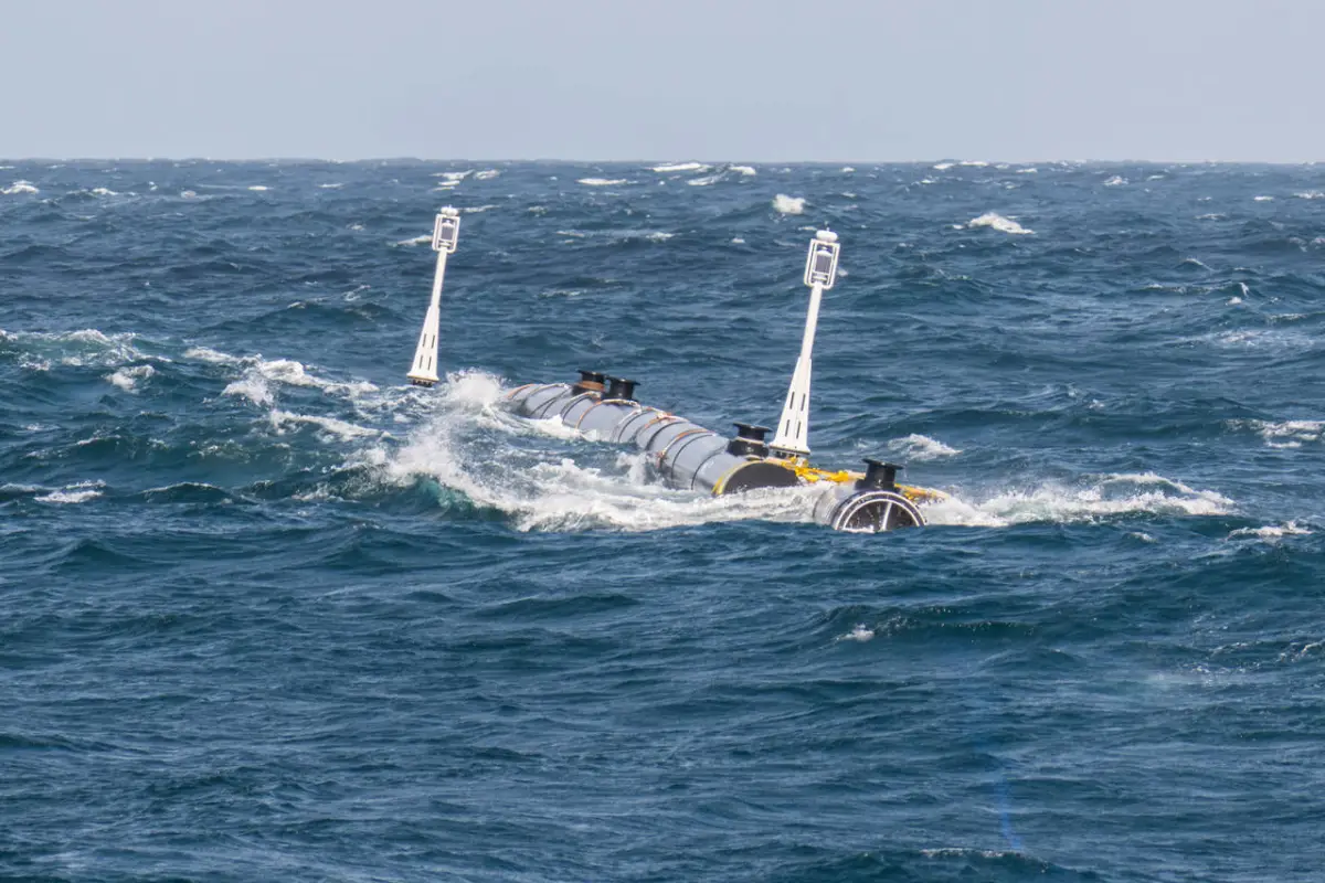 The Ocean Cleanup Project's trash-collection barrier under testing in the Pacific