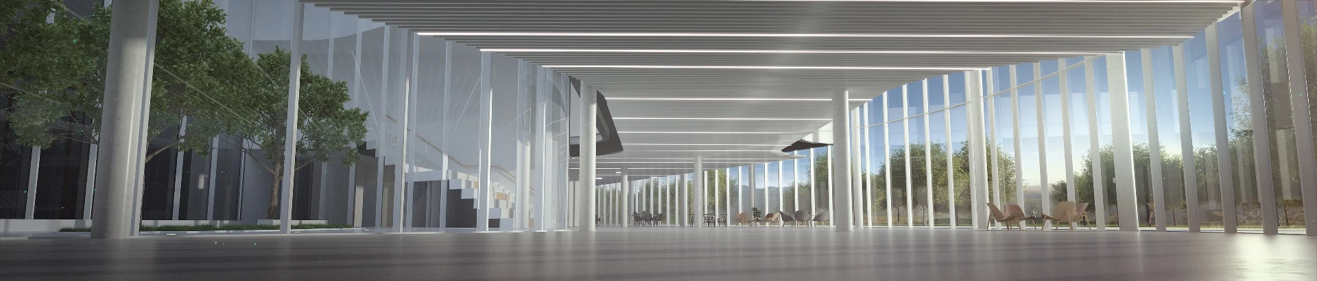 Rendering of the Polestar production facility in Chengdu, designed in collaboration with Norwegian architectural firm Snöhetta