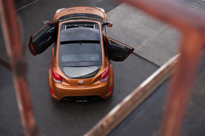 The Hyundai Veloster 3-door coupe