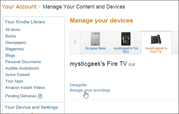 You can delete your voice search history