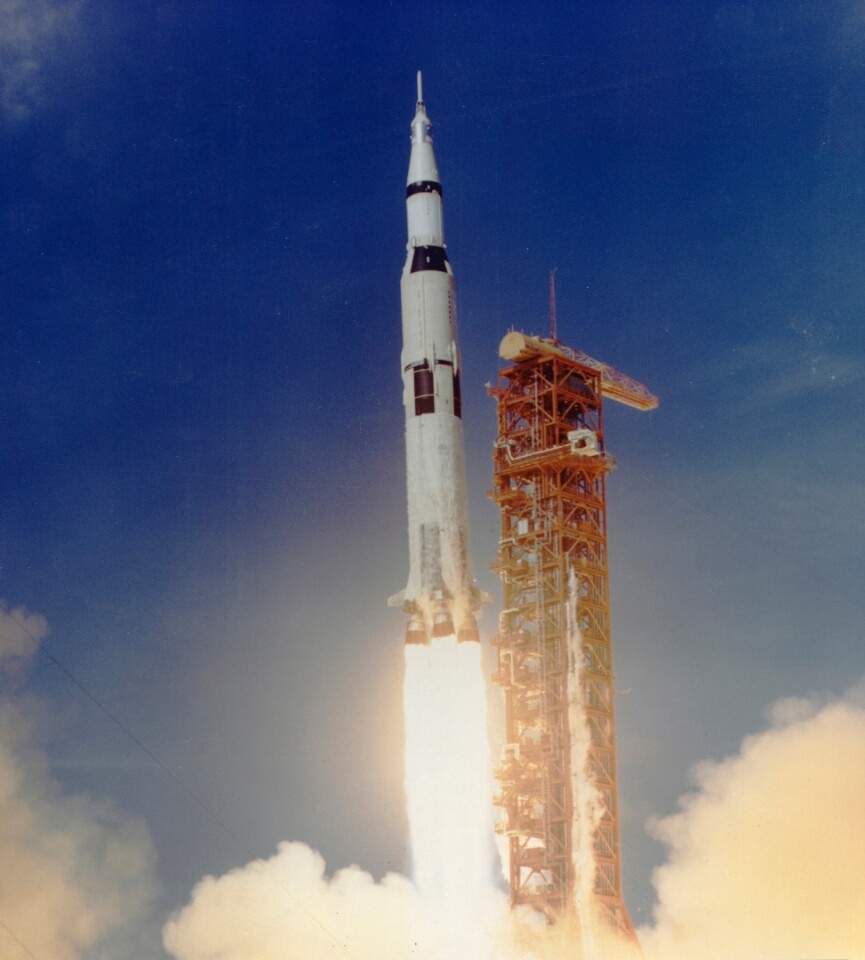 Apollo 11 lifting off