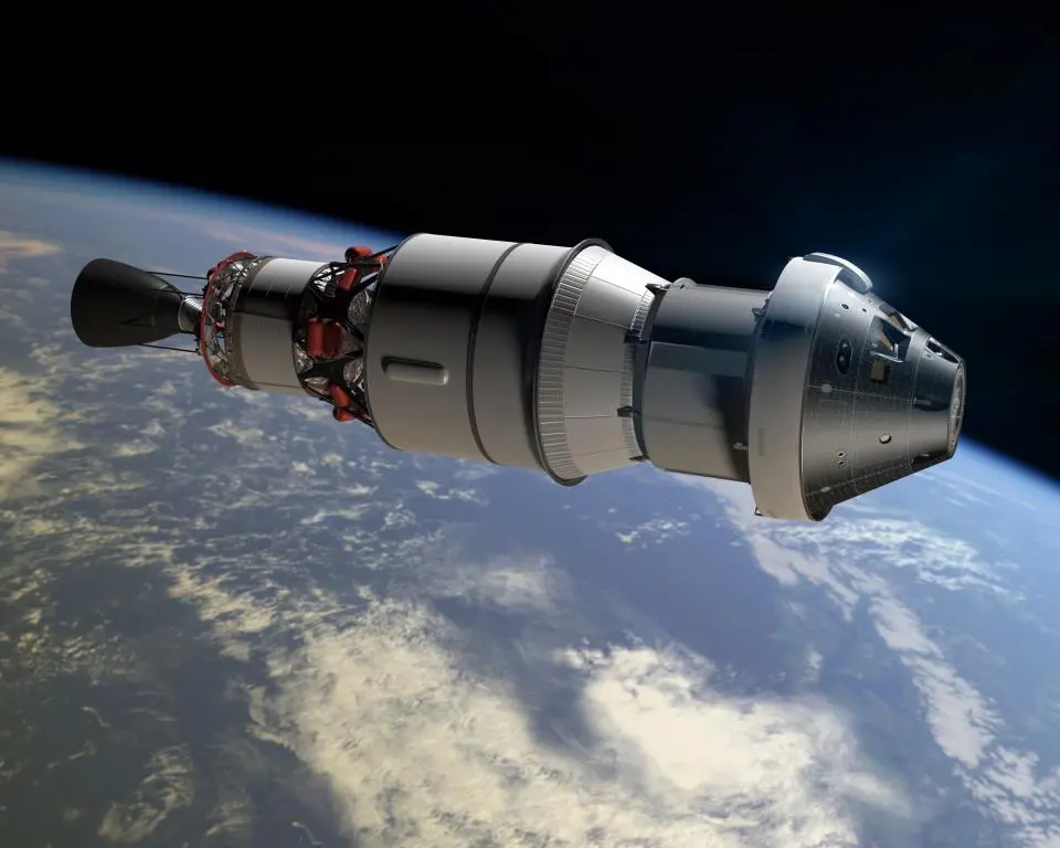 Artist's impression of the Orion spacecraft during the 2014 test flight (Image: NASA)