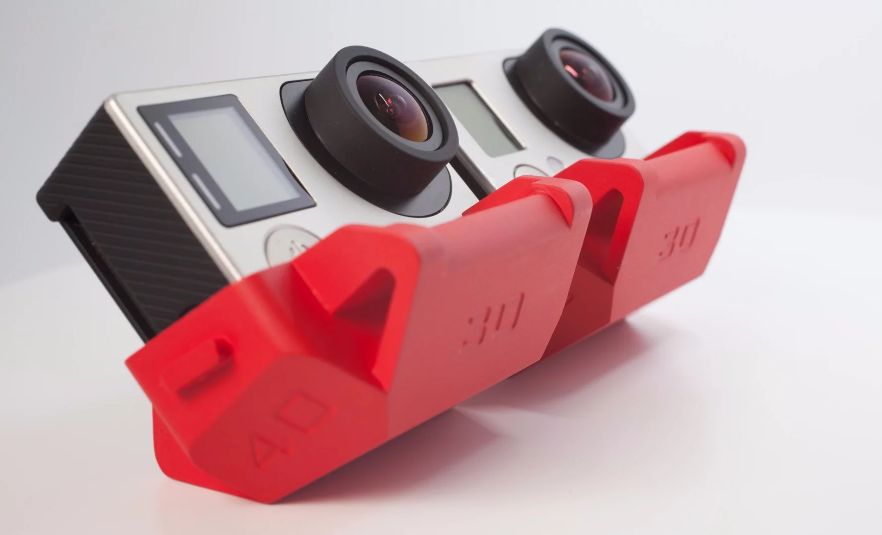 Slopes is a polyhedron stand for GoPro action cameras