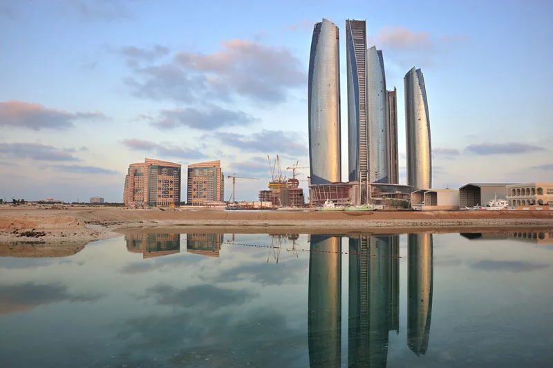 Etihad Towers in Abu Dhabi