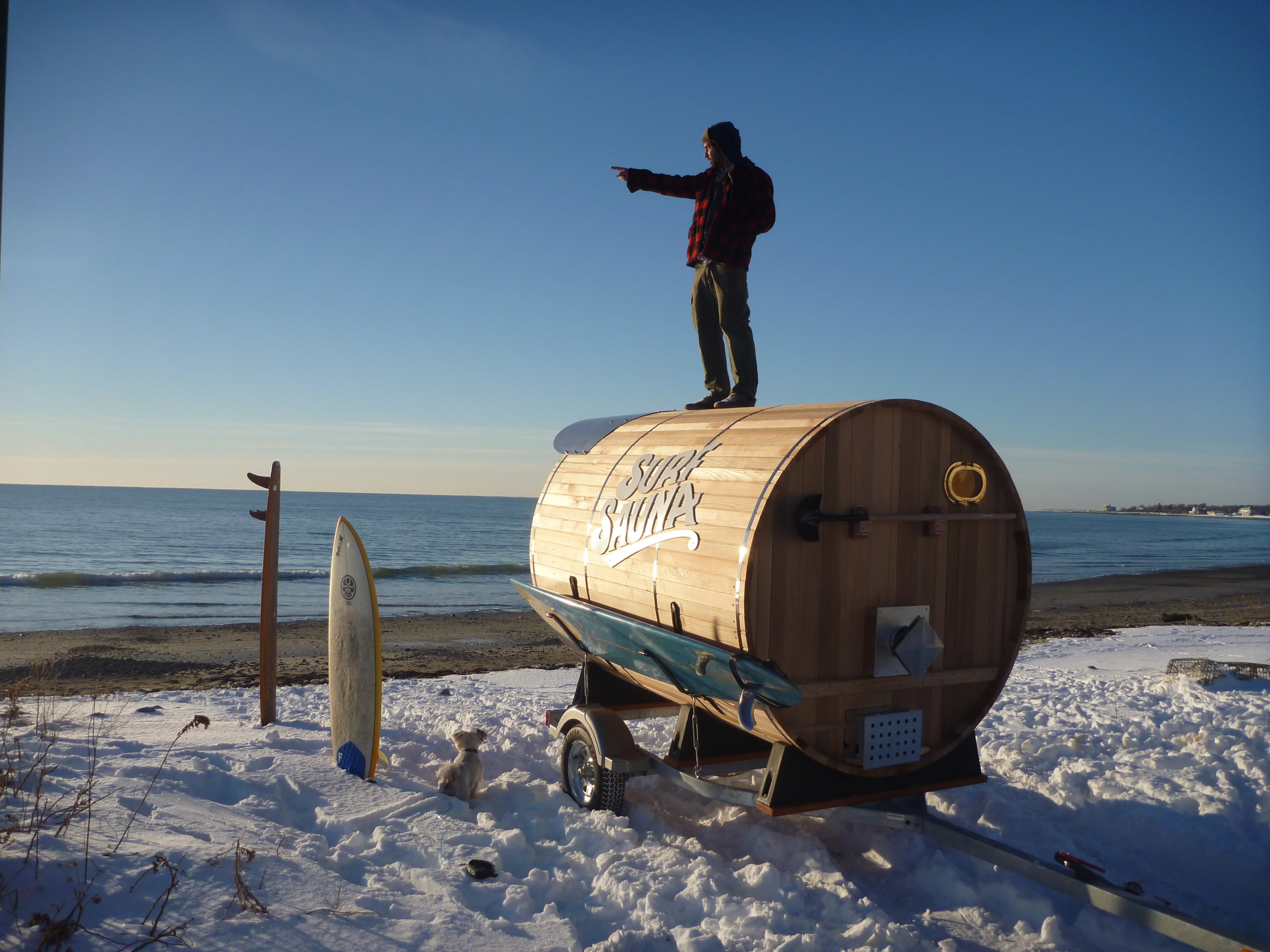 Depending on the options chosen, Surf Sauna can fit between two and eight people (Photo: Surf Sauna)