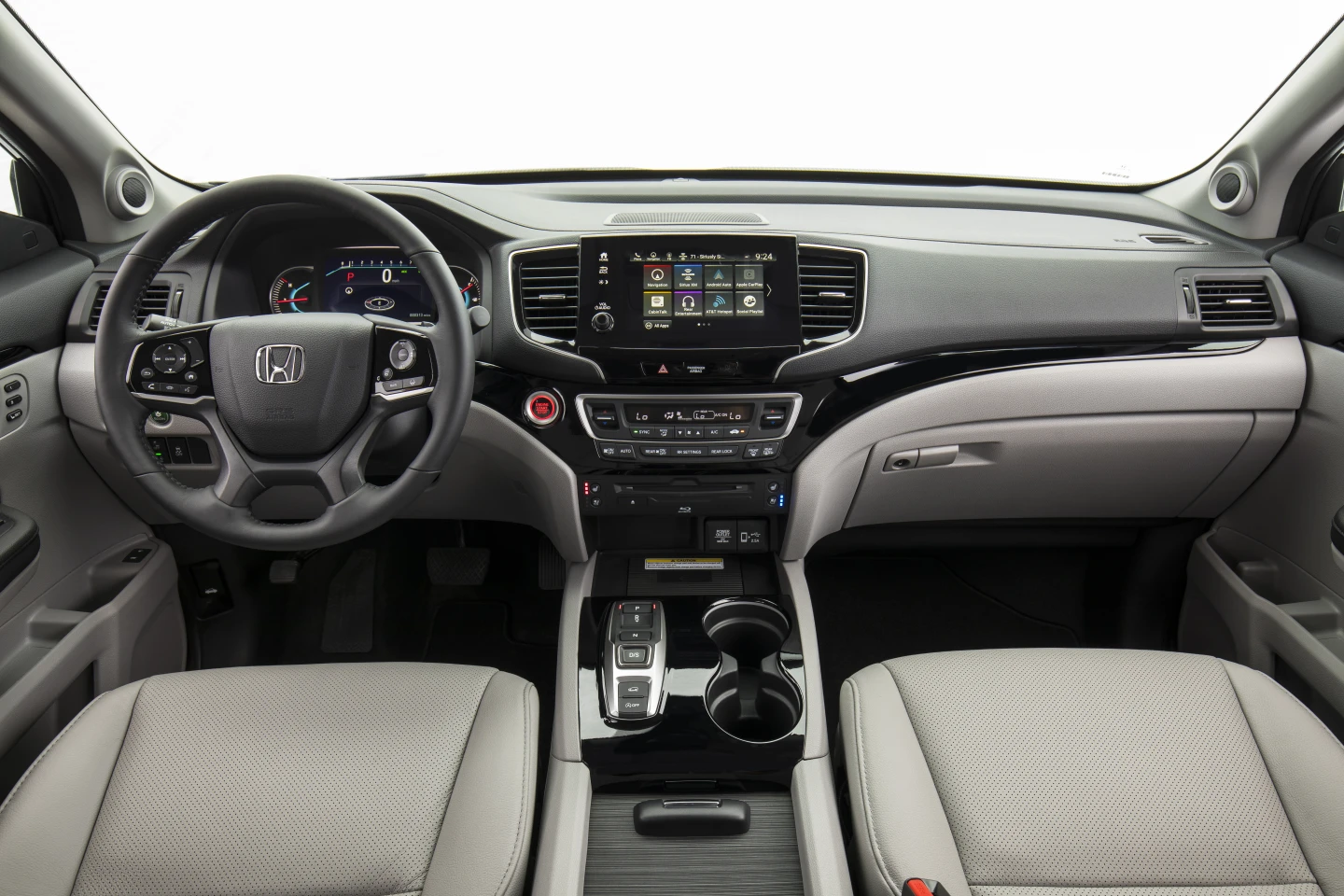 An up side to the spacious interior of the 2019 Pilot is its well-designed ergonomics and excellent new infotainment interface
