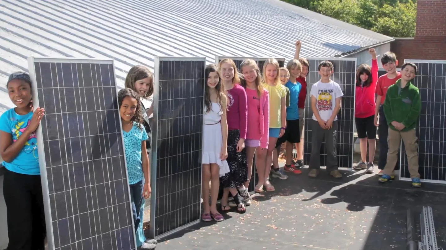 The classroom has been running on solar and wind power since the beginning of June 2013