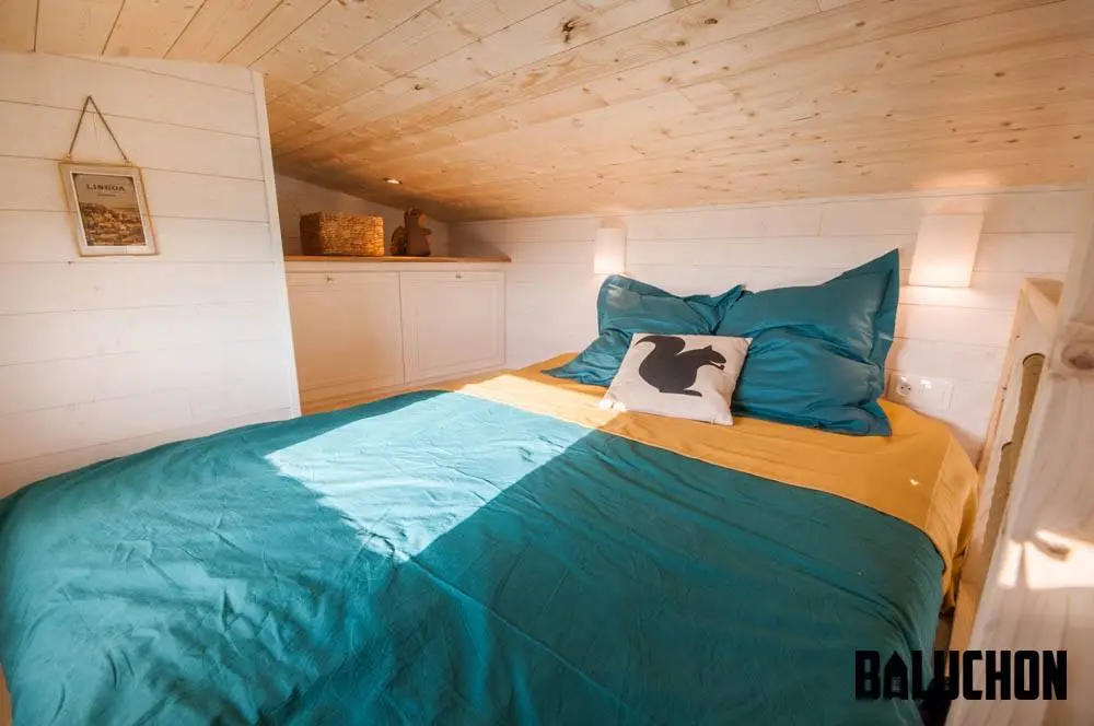 The Utopia's bedroom includes a double bed