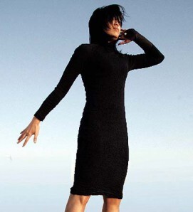 Mobile phone meets the little black dress