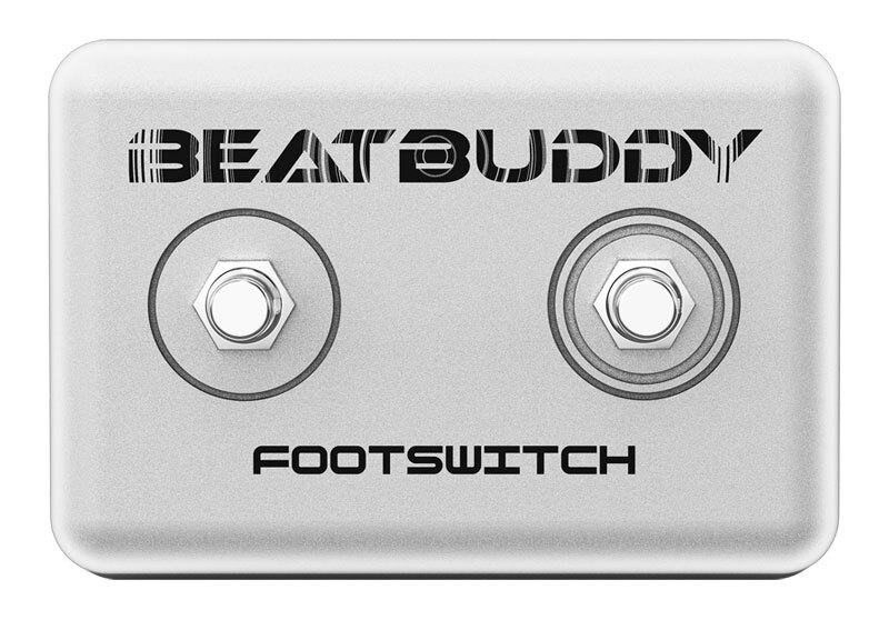 The optional footswitch makes the BeatBuddy Mini more versatile and more user friendly
