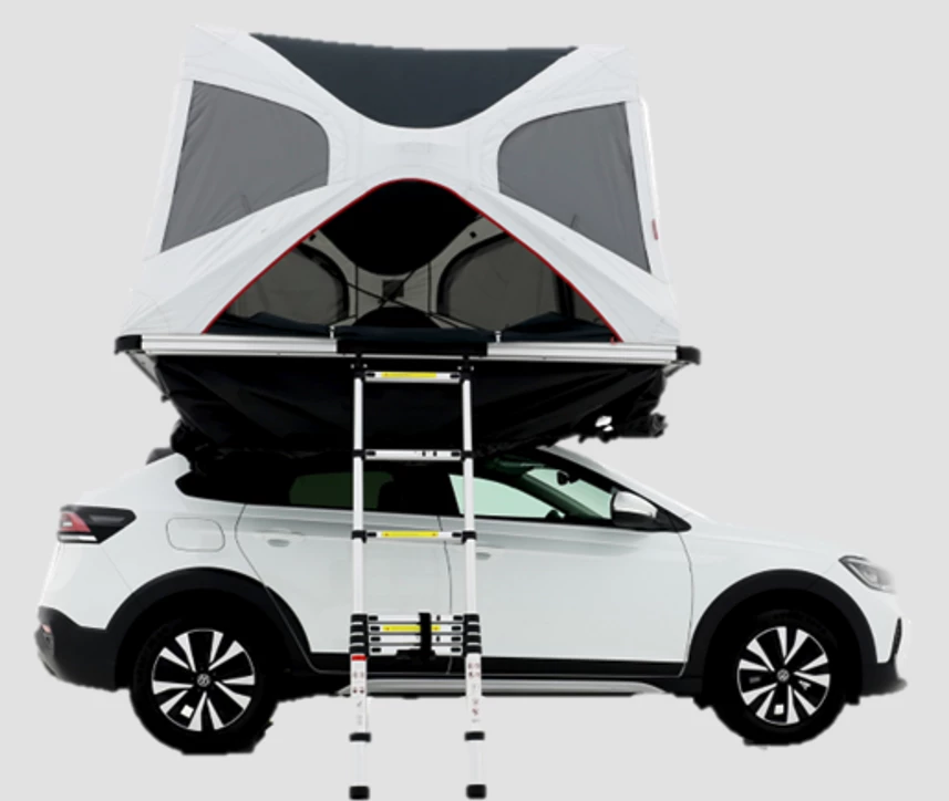 The included telescoping ladder provides easy side entry