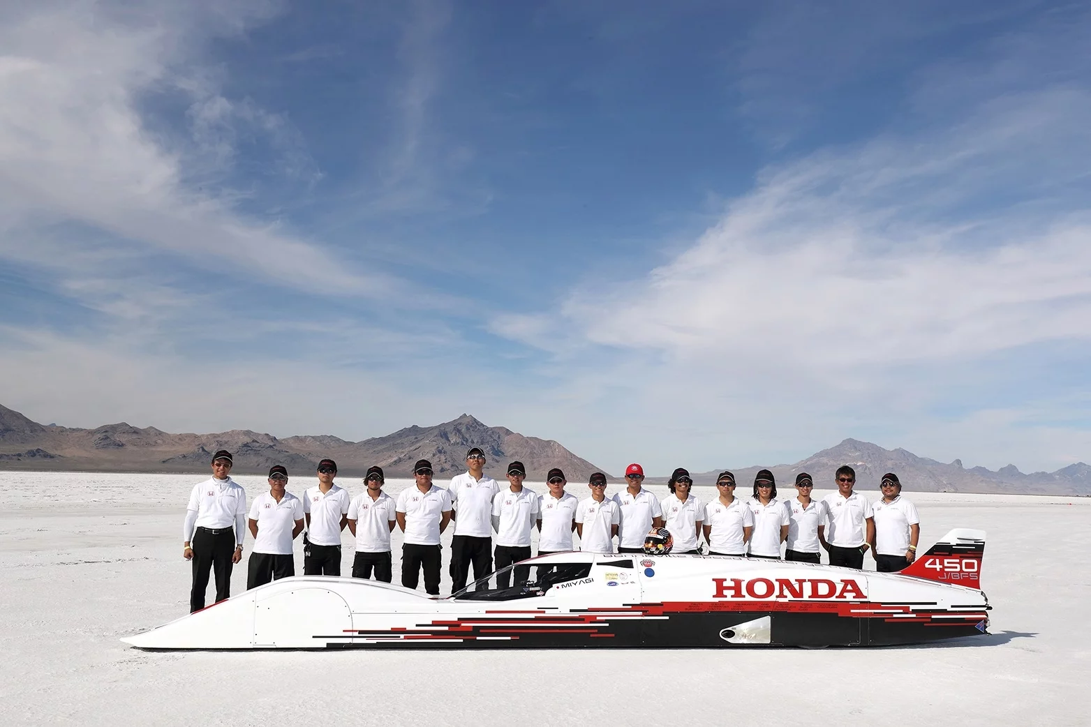 Honda R&D chose its team of 16 from 100 volunteers