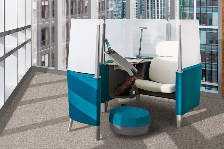 This workspace is built to help people concentrate and keep working longer