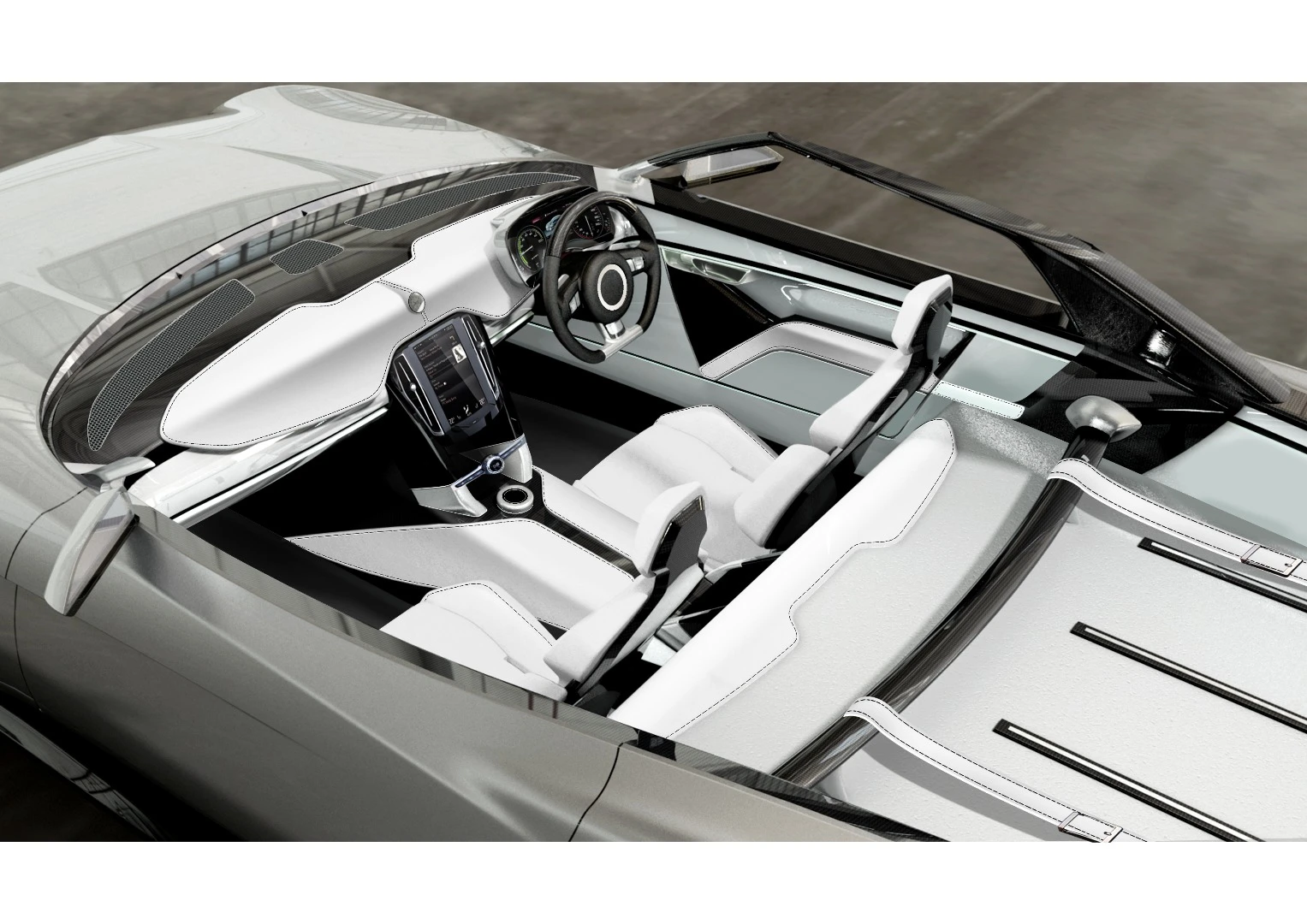 The cabin of the GT should be light and airy thanks to a glass roof