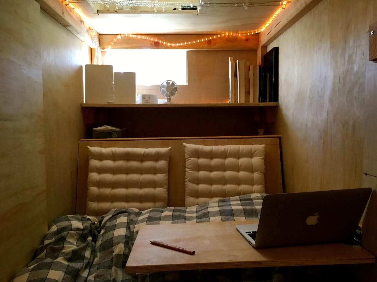 "Yes, living in a pod is silly," admits Berkowitz. "But the silliness is endemic to San Francisco's absurdly high housing prices - the pod is just a solution that works for me.