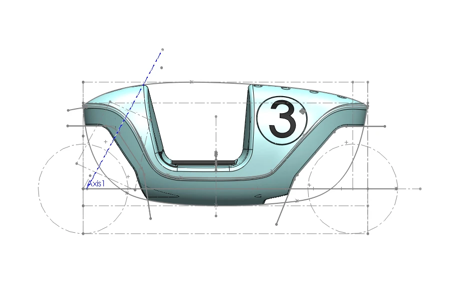 Design sketch of the Be.e electric scooter (Image: Waarmakers)