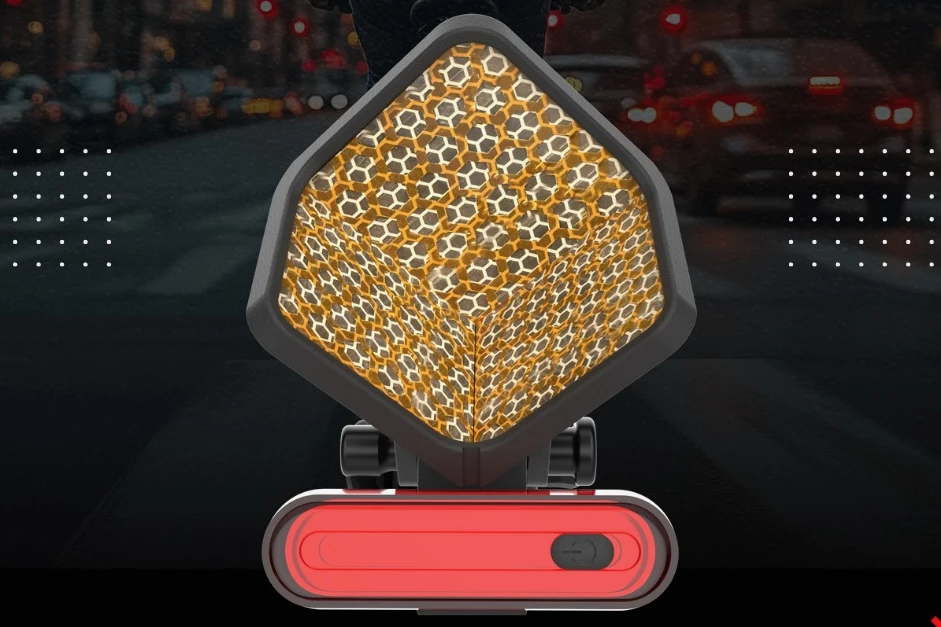 The Radian Wingman comes with a traditional tail light, because every little bit helps