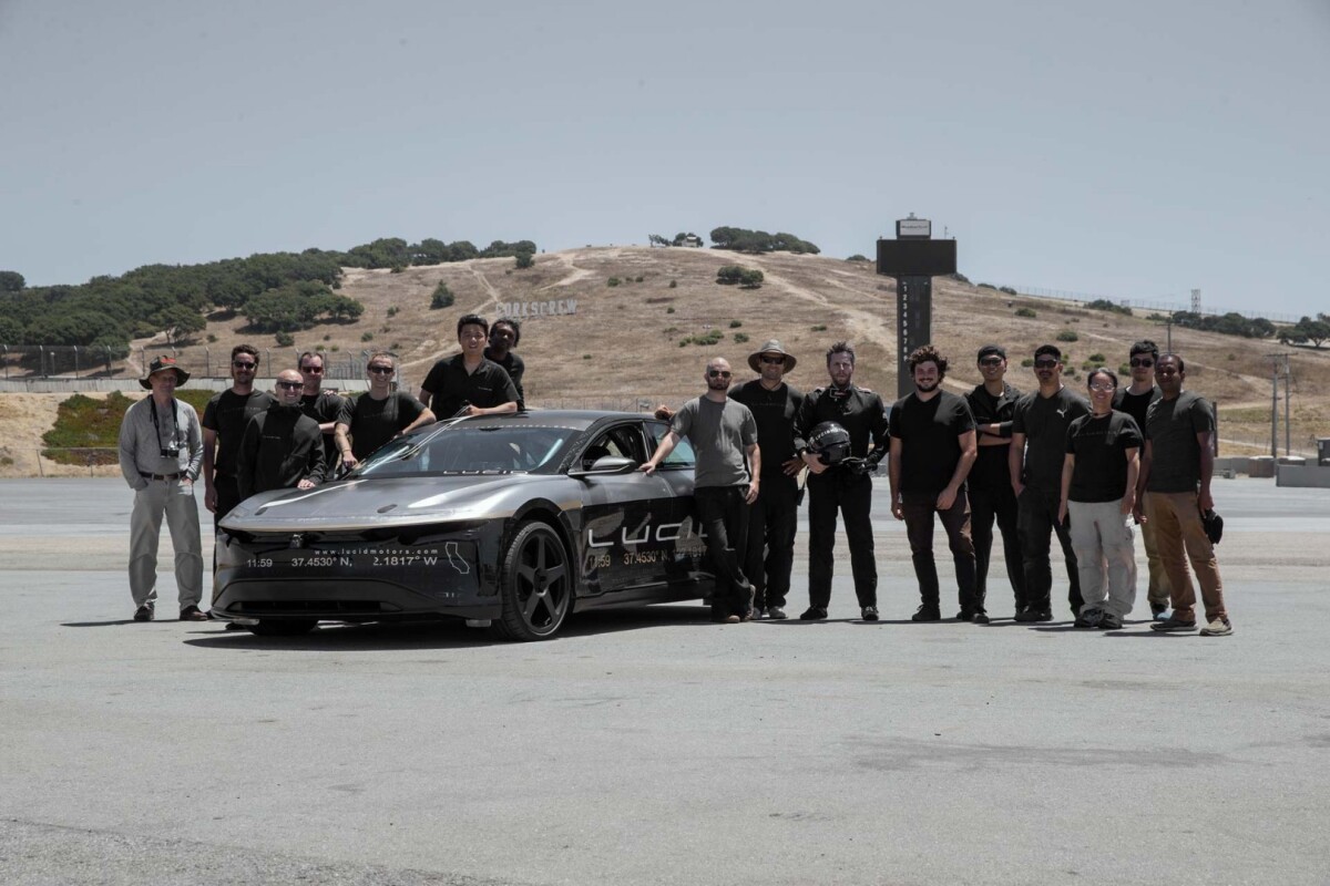 The Lucid team at Laguna Seca