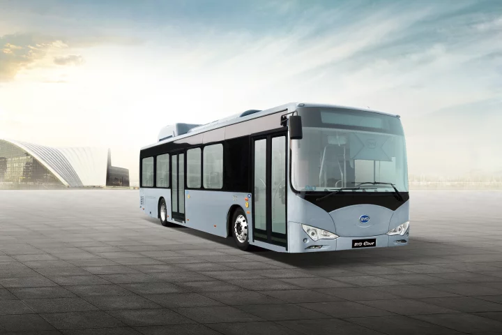 Thirty-five BYD electric buses are headed for Amsterdam Airport Schiphol