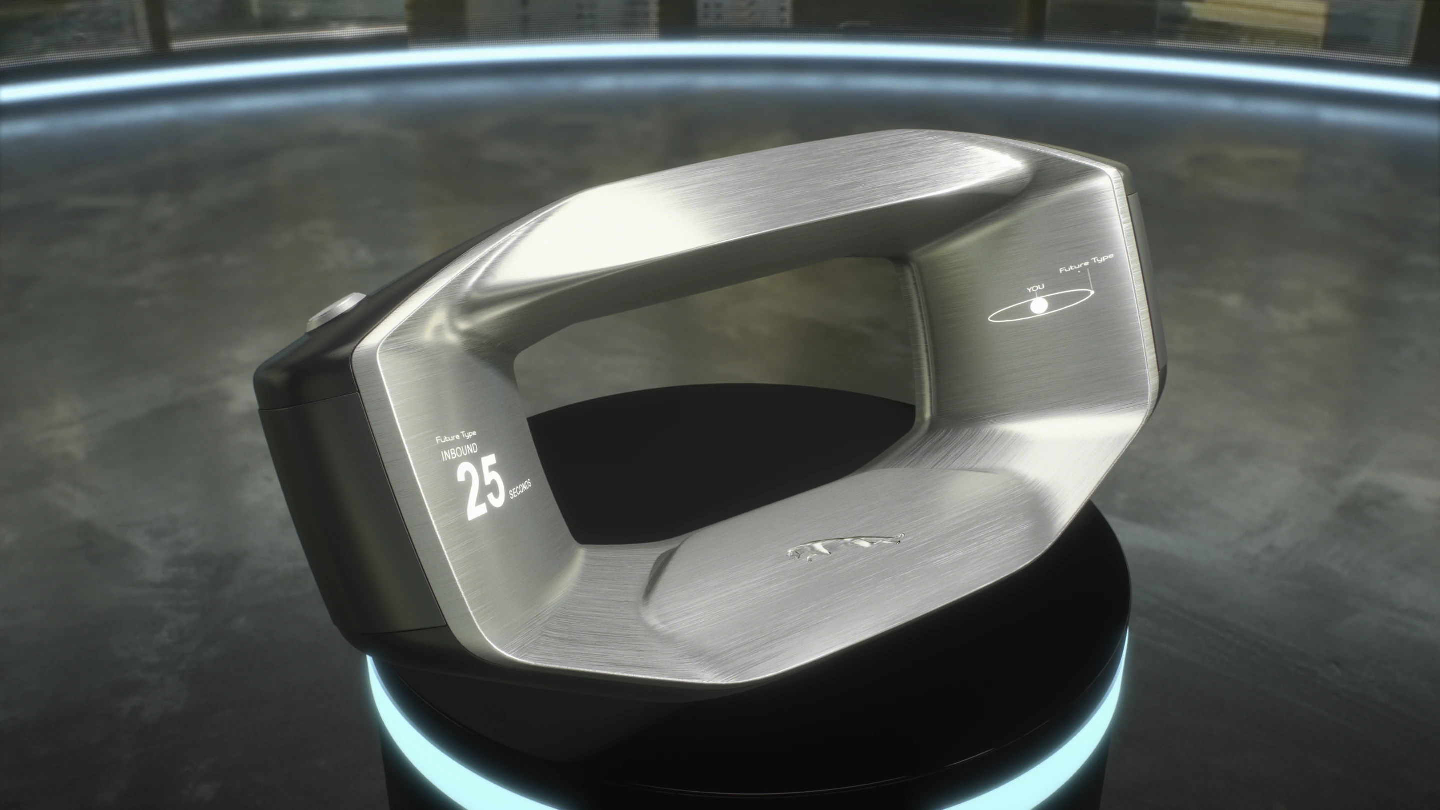 The take-with-you Sayer smart steering wheel concept from Jaguar