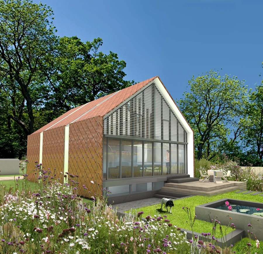 A garden view concept drawing of Formosa