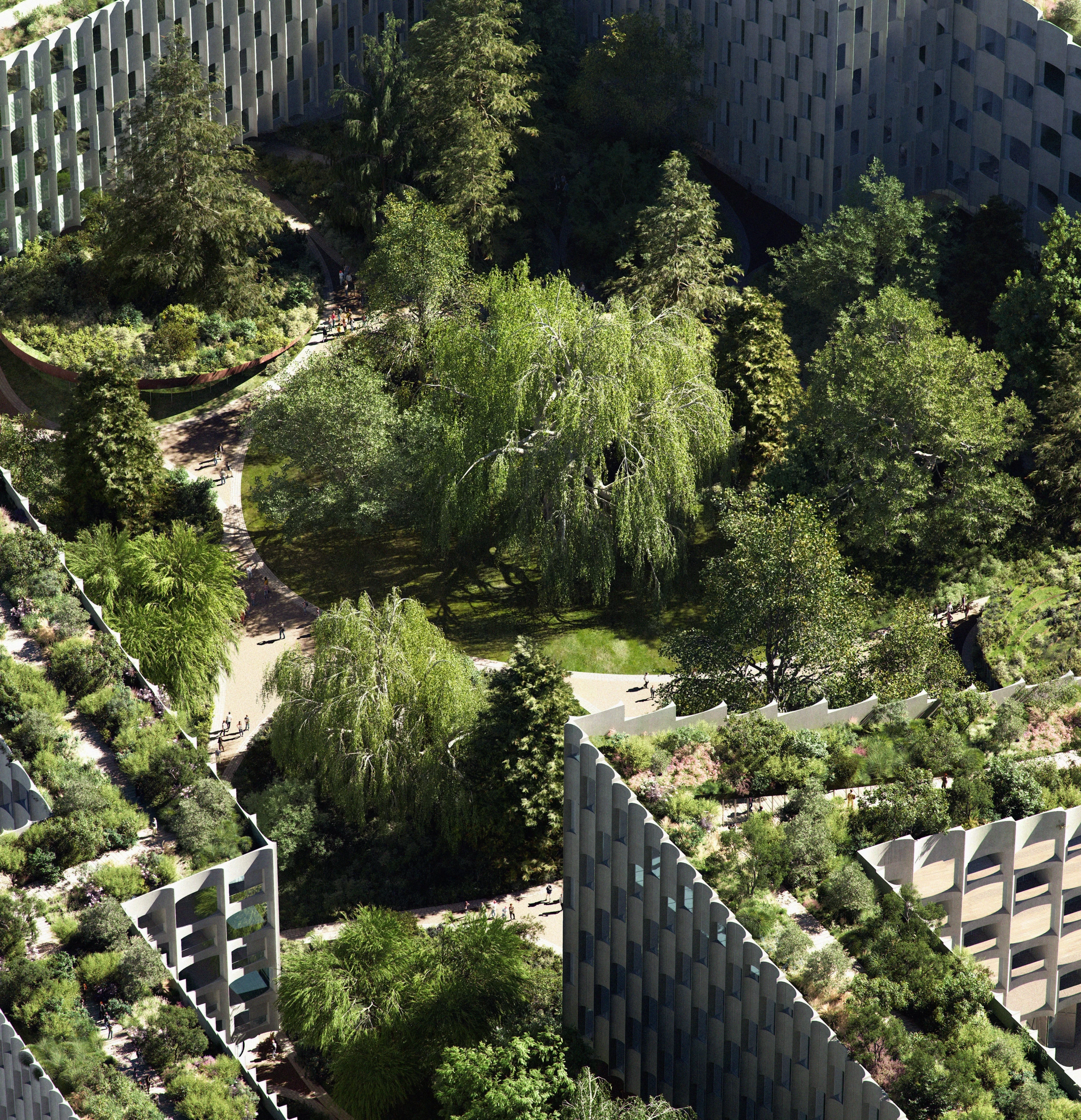 Education Esbjerg will feature a sheltered park area at its center