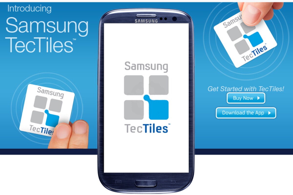 Samsung's TecTiles are programmable NFC stickers that can be used to automate various smartphone functions