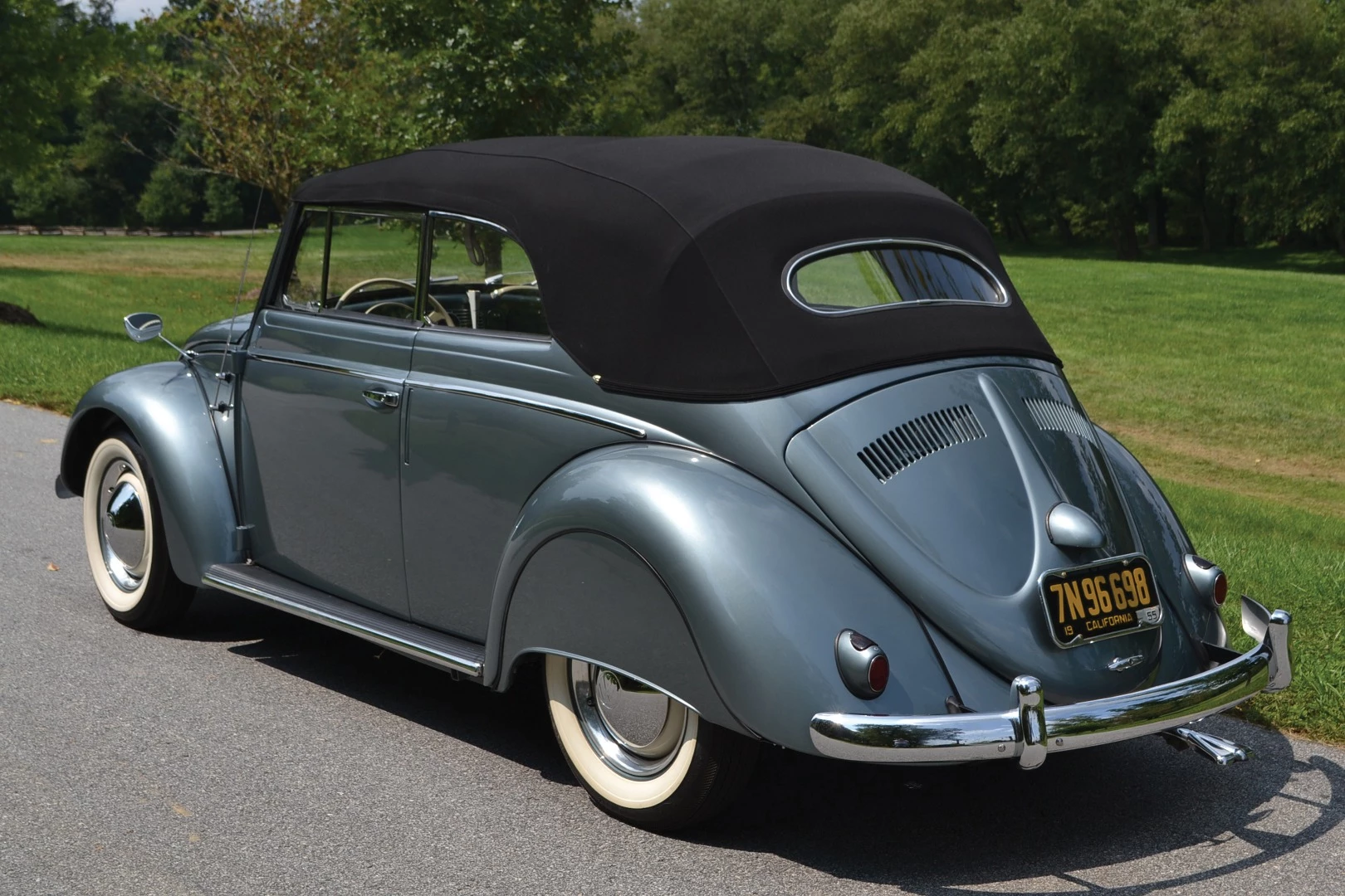 This 1955 Volkswagen Beetle Cabriolet by Karmann is currently the fourth most valuable Volkswagen Beetle ever sold at auction, fetching $82,500 at RM-Sothebys' 2015 Amelia Island auction. | Auction Link