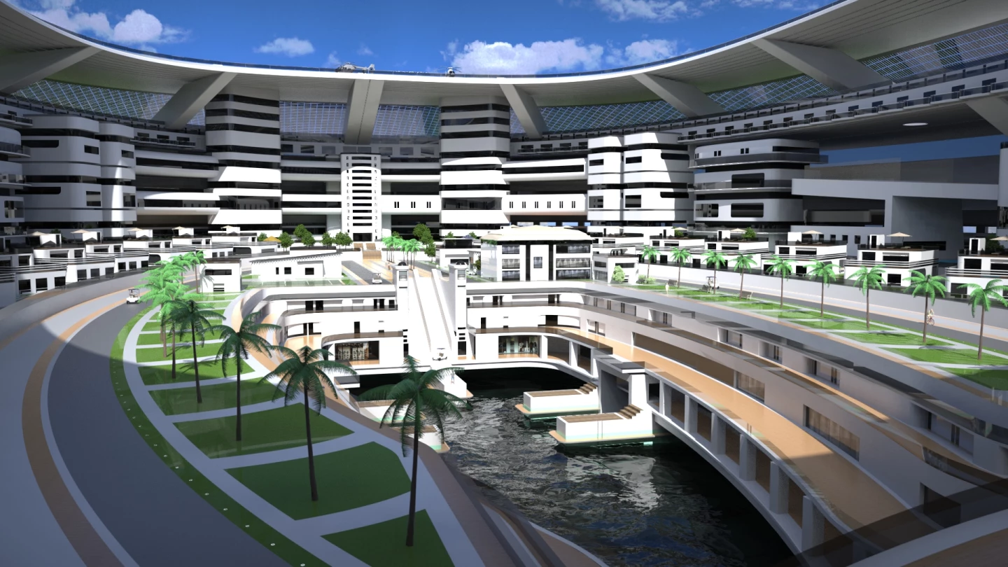 The Pangeos would have a capacity for up to 60,000 people and include dock areas for both aircraft and boats