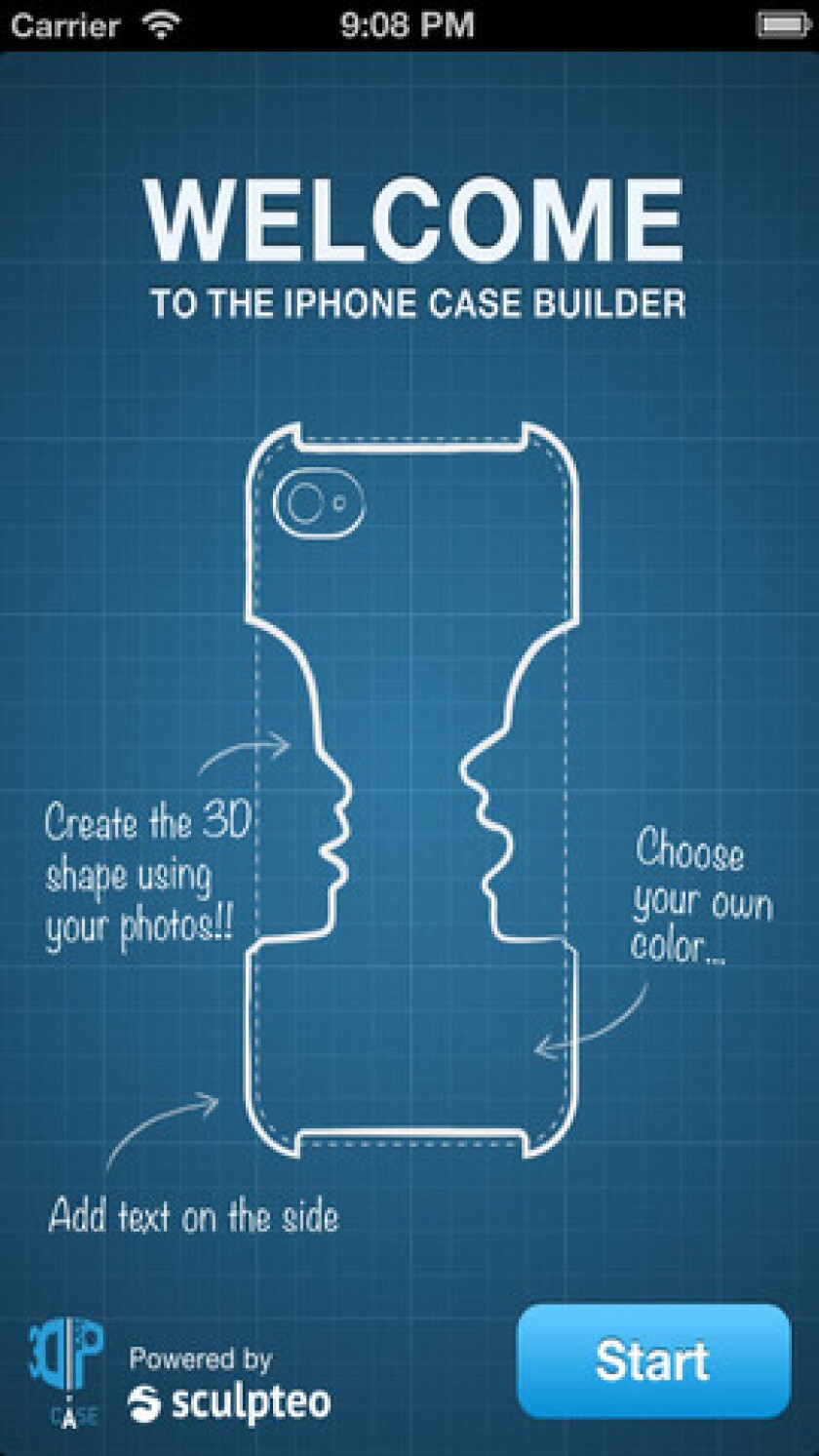 Users can make the profile of their face a part of the case design (Image: Sculpteo)