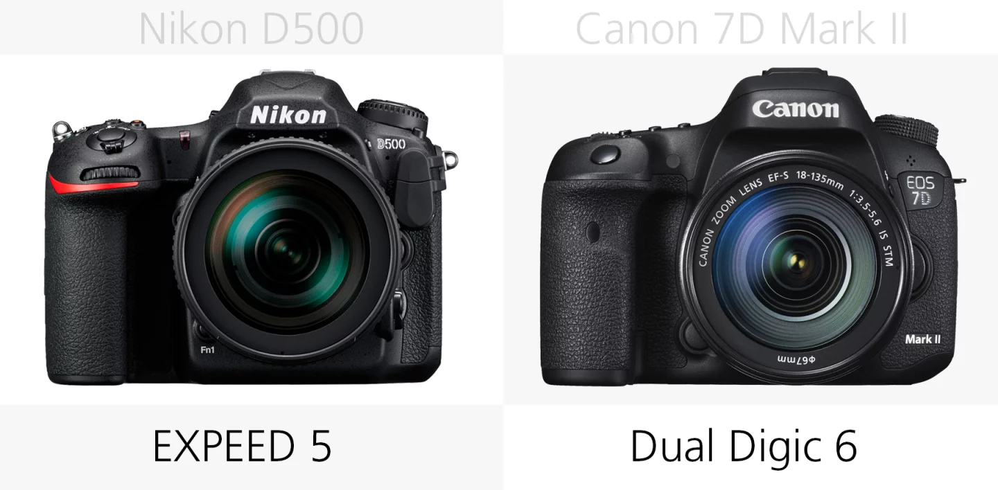 Image processor comparison of the Nikon D500 and Canon 7D Mark II