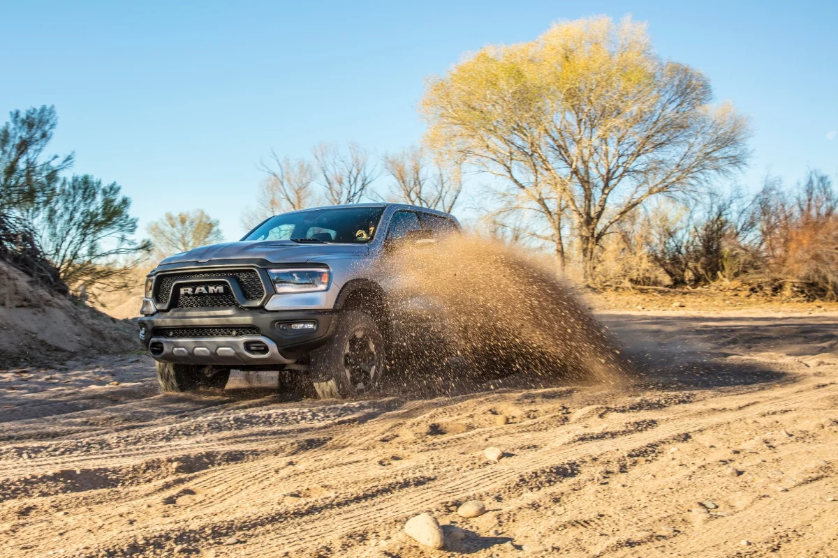 We drove the 2019 Ram 1500 both on and off the road, sometimes with spectacular results