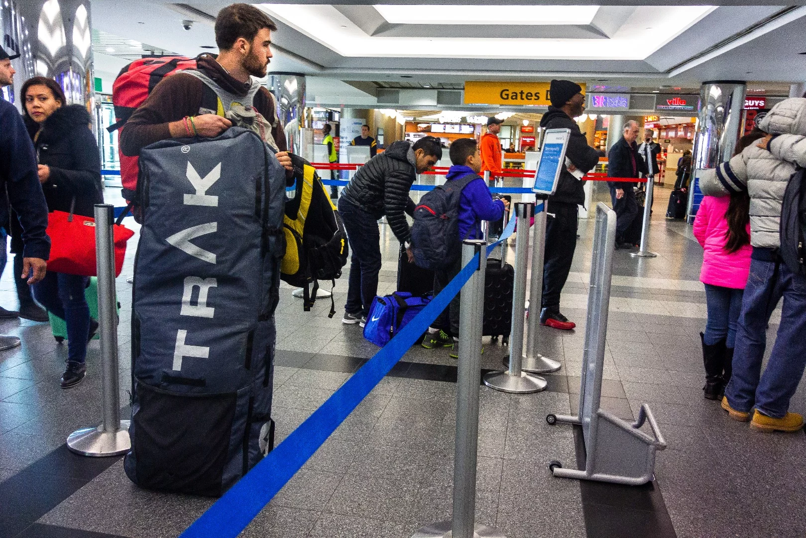 Ready to check at the airport