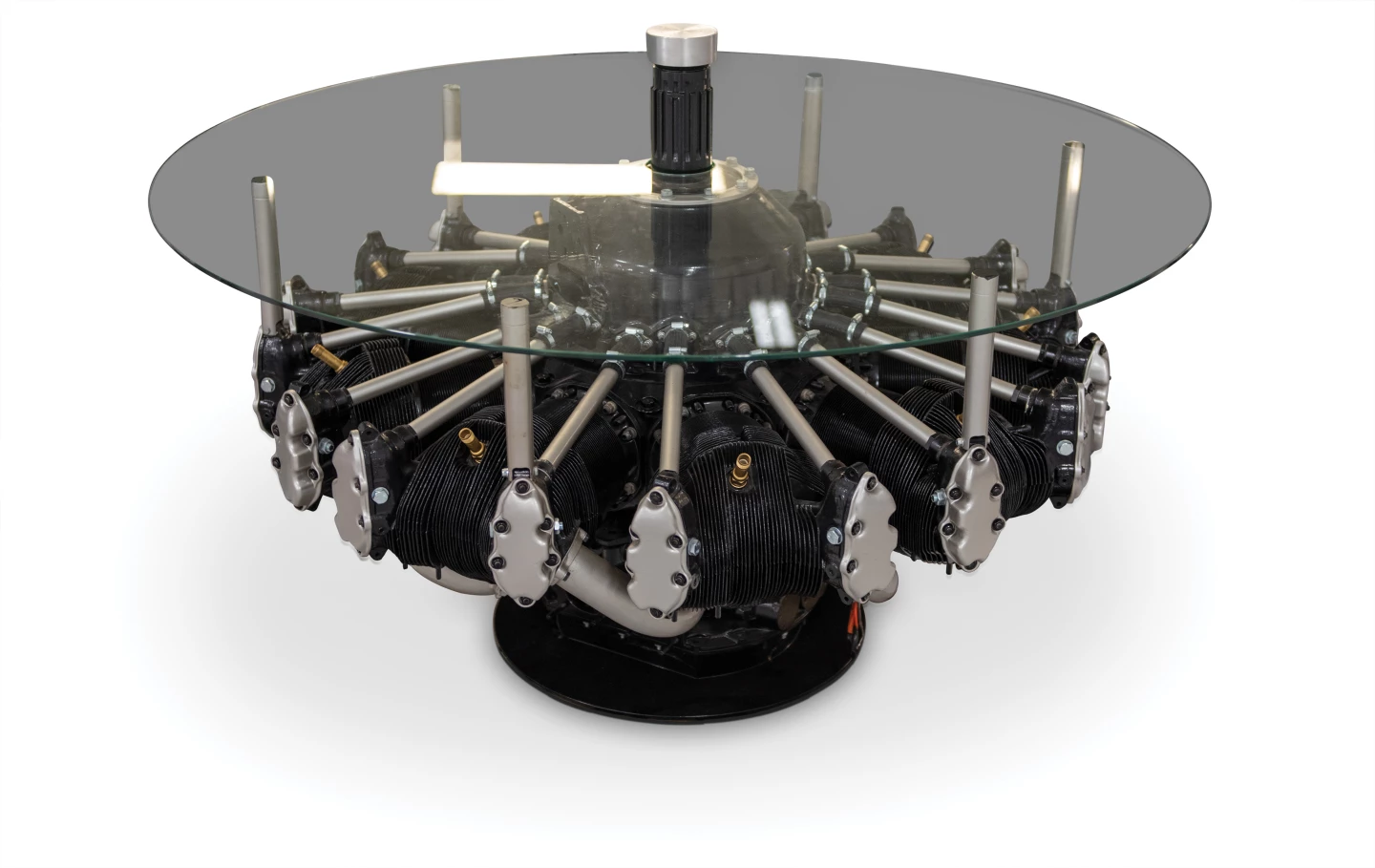 Boeing B-17 Flying Fortress Engine Glass Coffee Table | Sold for: $16,800 by RM-Sotheby's on October 24, 2020