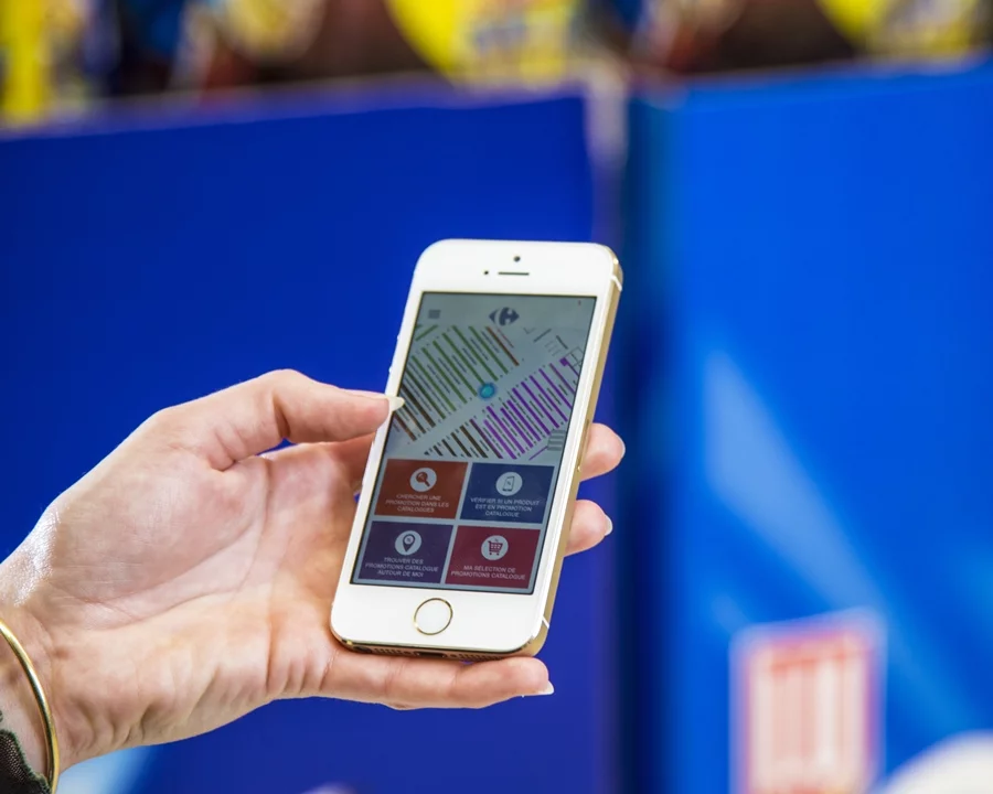 The user shows up on a map in the same way as they would on a sat-nav