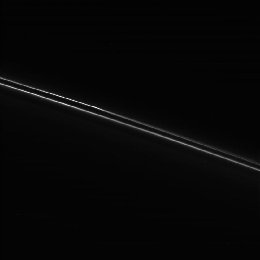 Saturn's F ring, as captured by Cassini at 10:22 a.m. PDT on June 3