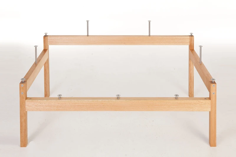 The Saligna frame that the polymer-augmented plywood of Skin fits in and around