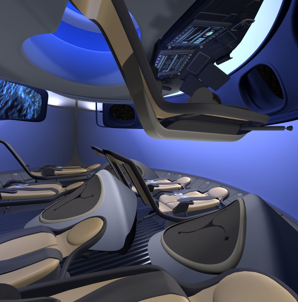 The new interior for the CST-100