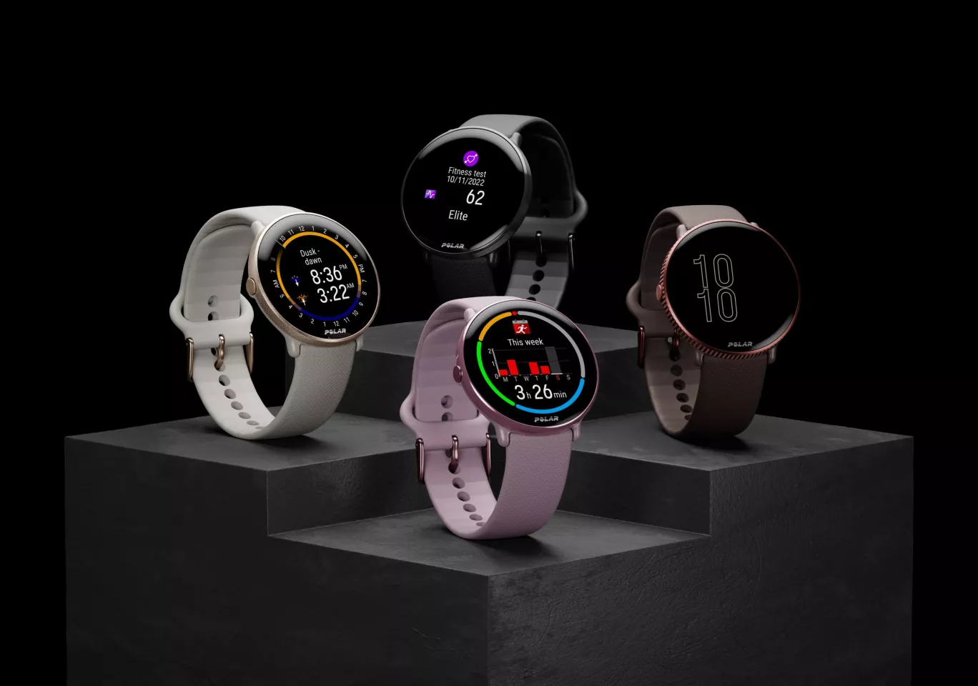 The Ignite 3 fitness and wellness smartwatch comes in four color options