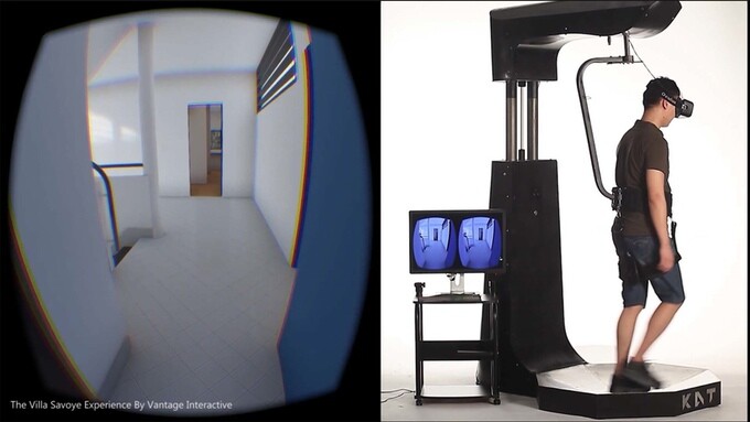 The Kat Walk VR treadmill can enhance the virtual reality experience of games, apps, and simulations