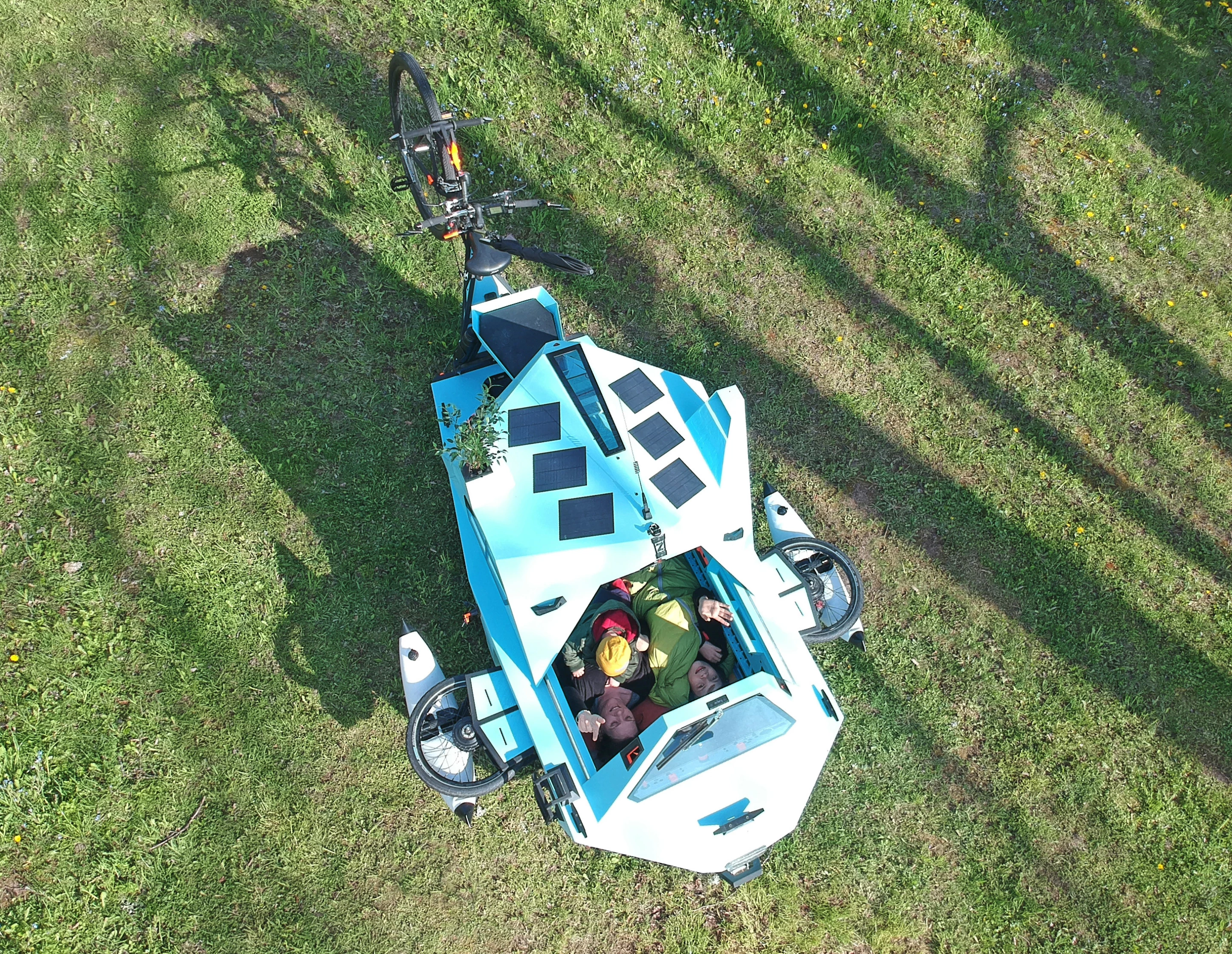 The Z-Triton features six small solar panels on its roof