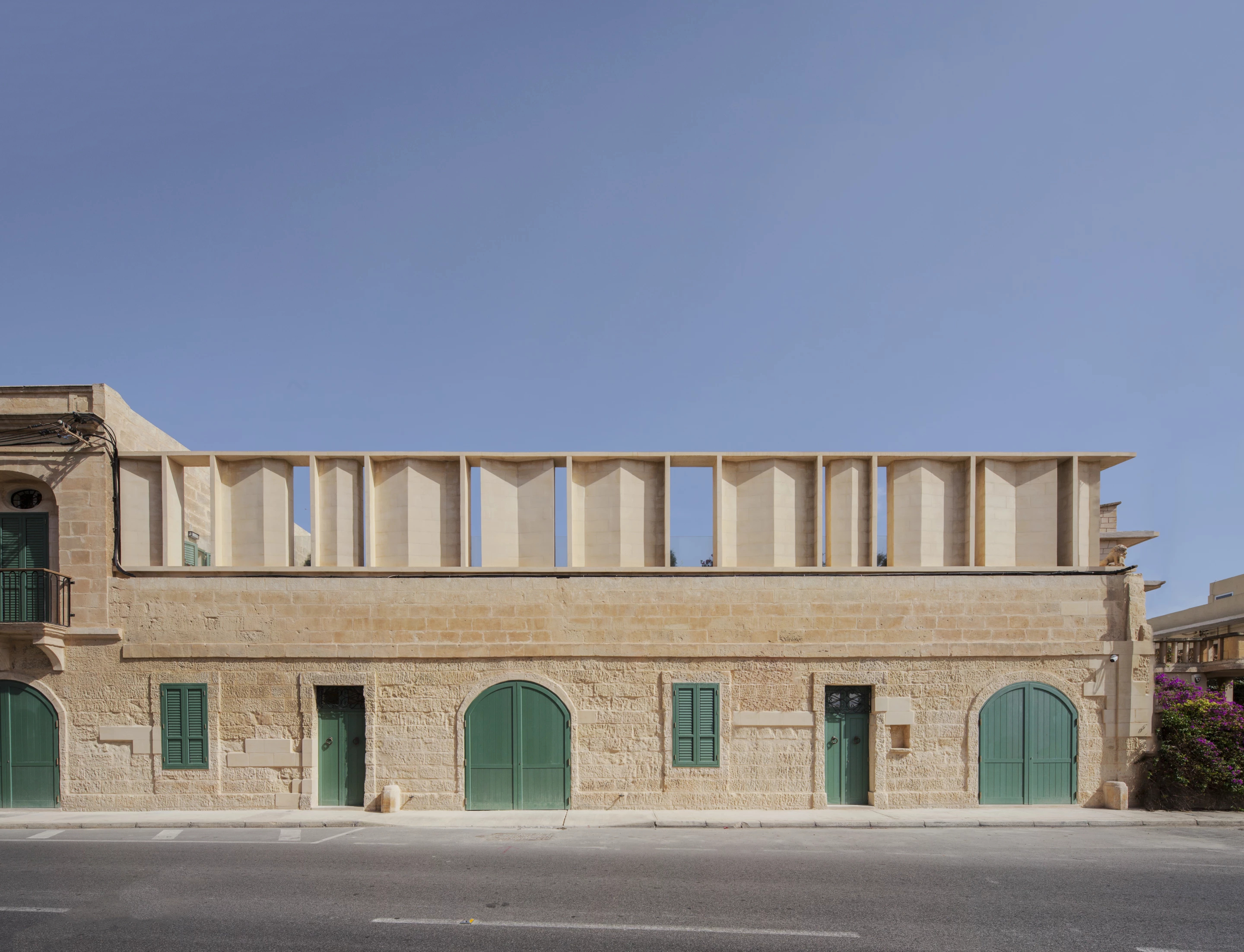 Naxxar House, by AP Valletta, is located in Malta and involved the refurbishment and extension of an 18th-century townhouse