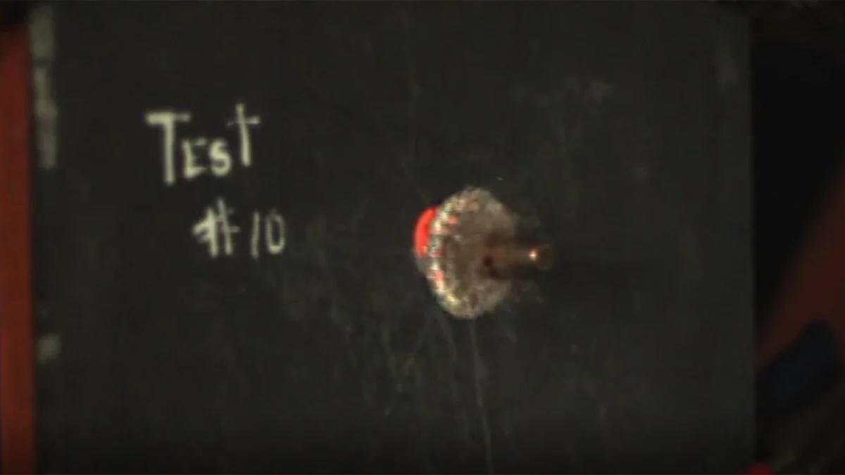 Testing of a new bulletproof metal foam developed at North Carolina State University