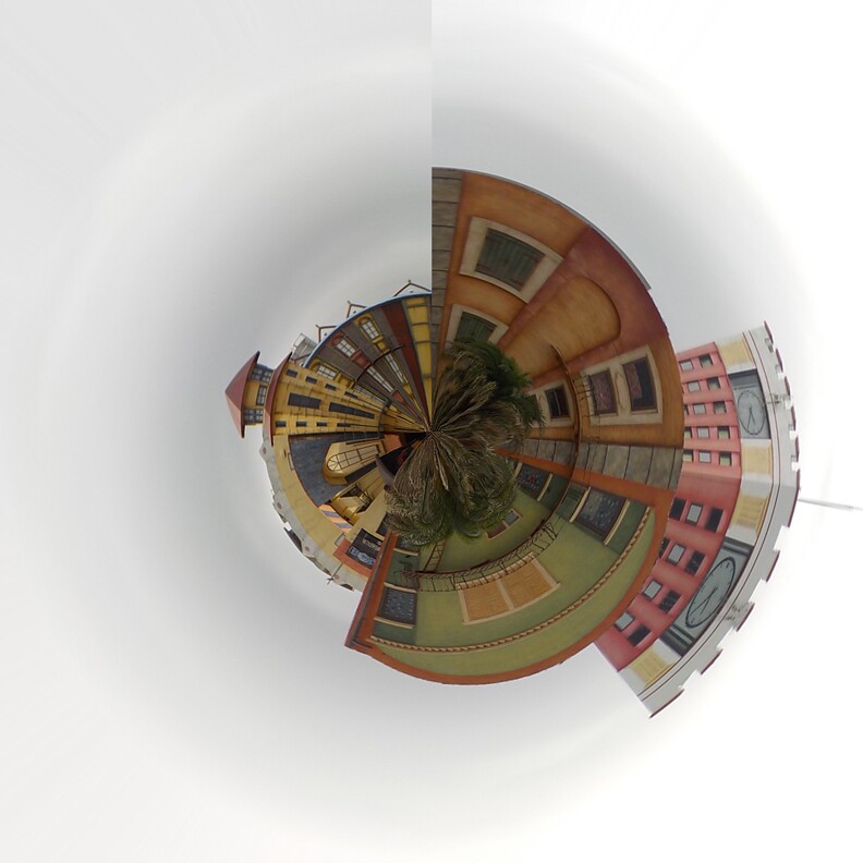 The Coolpix W150 includes a scene mode to transform captured images into "little planets"