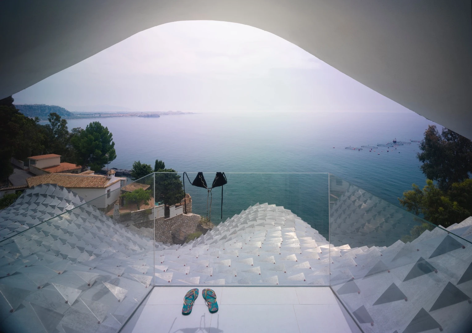 House on the Cliff boasts breathtaking views of the Mediterranean