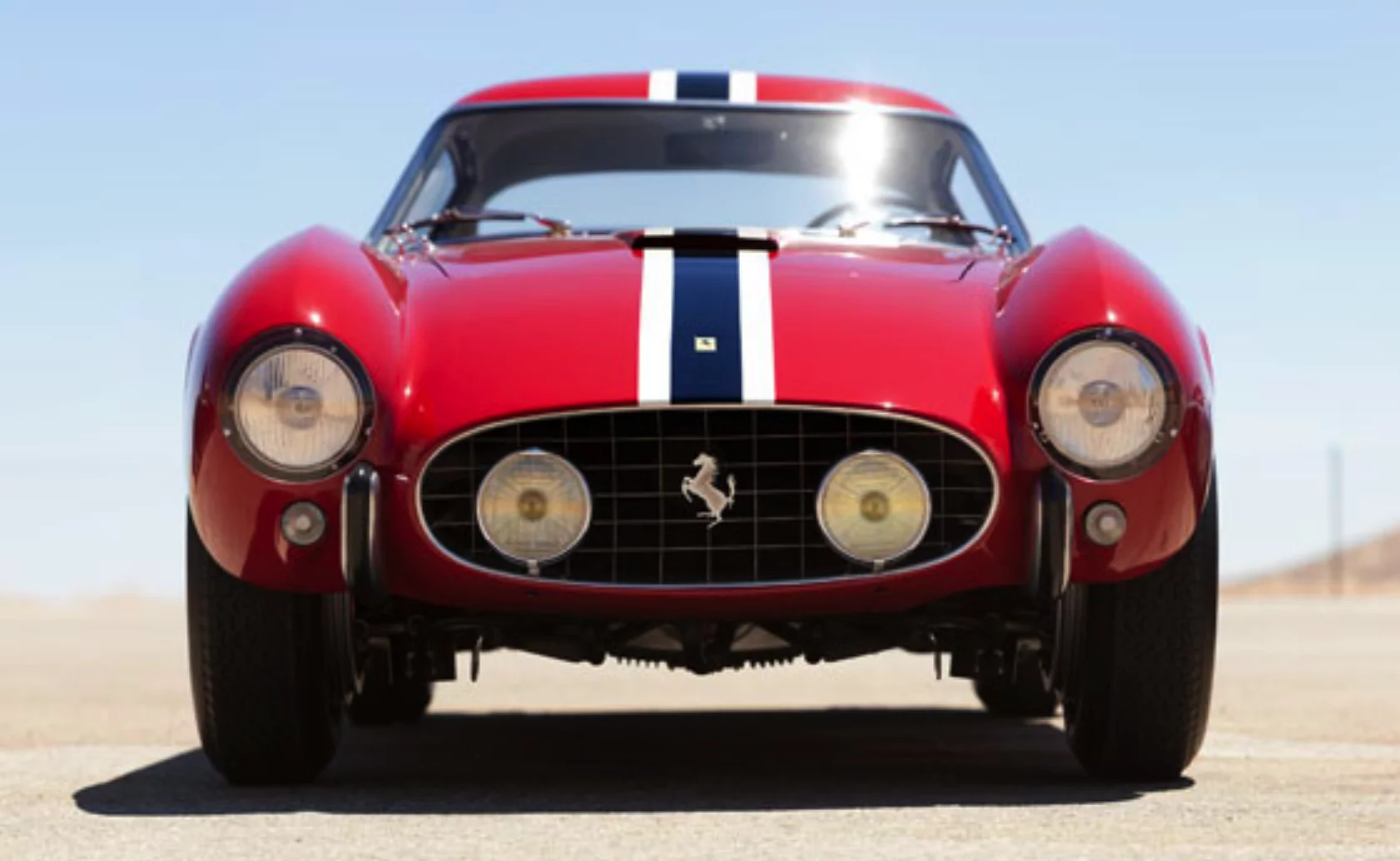 After being a highly desirable race-bred car in its youth, this 1956 Ferrari 250 GT LWB Berlinetta 'Tour de France' was purchased by Walt Disney Studios for use in the 1966 film "The Love Bug". The Ferrari subsequently fell on hard times, and quite remarkably for a car now in the 100 most valuable in the world, was reportedly abandoned on the Hollywood Freeway at one stage during the seventies. Redemption eventually came, and the story can be read in great detail on the official RM Auctions page. One of the most expensive movie cars ever to have sold at auction.