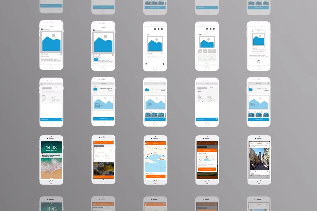 The app utilizes a database consisting of photos from over 1,000 locations in Europe