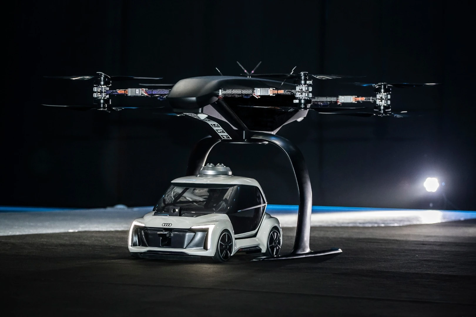 Audi said earlier in 2018 it doesn’t expect its Pop.Up Next system to take flight for seven to 10 years