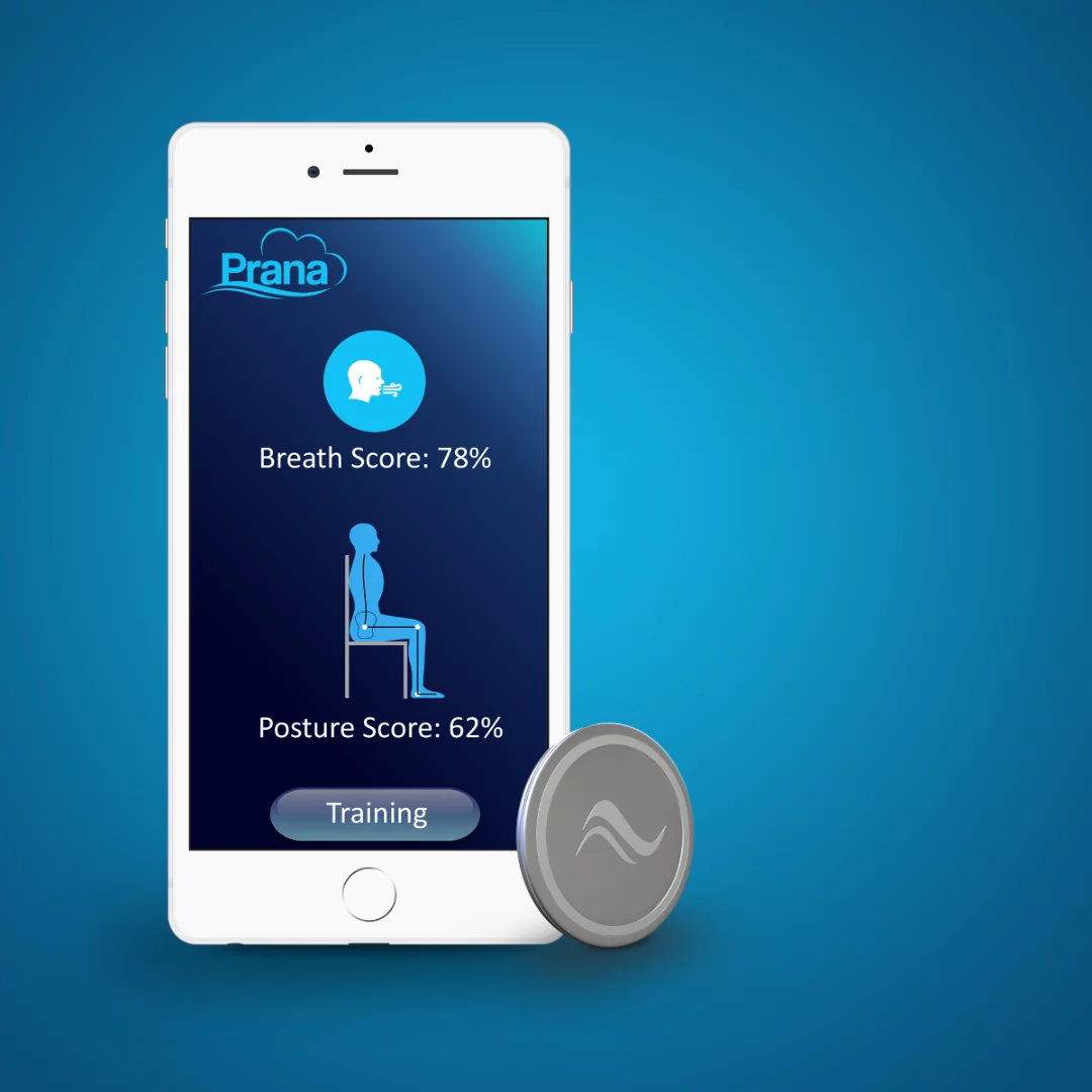 The Prana notifies users when their breathing or posture can be improved